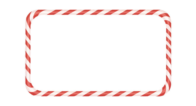 Candy cane border frame christmas holiday festive red white sweet peppermint seasonal decorative graphic design