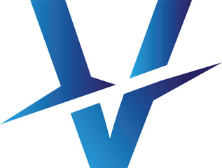 vector illustration of a blue arrow
