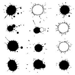 Ink Splatter Abstract Illustration 