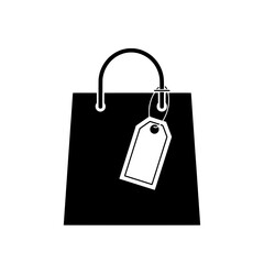 Shopping Bag Icon with Price Tag