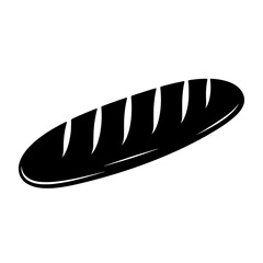 Artisan Loaf of Bread Silhouetted