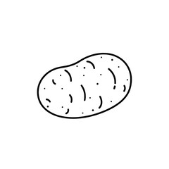 Potato Outline Illustration