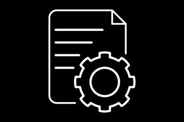 Deep learning layers Icon. Icon related to Technology. Line icon style. Simple vector design editable