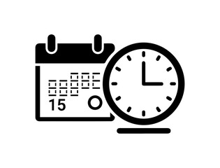 Obraz premium Calendar and Clock