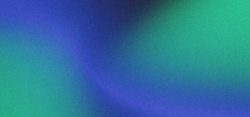 Glowing grainy green blue gradient dark texture, abstract blur background, futuristic smooth wallpaper banner design