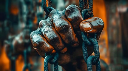 Workers' dirty hands, labor day.