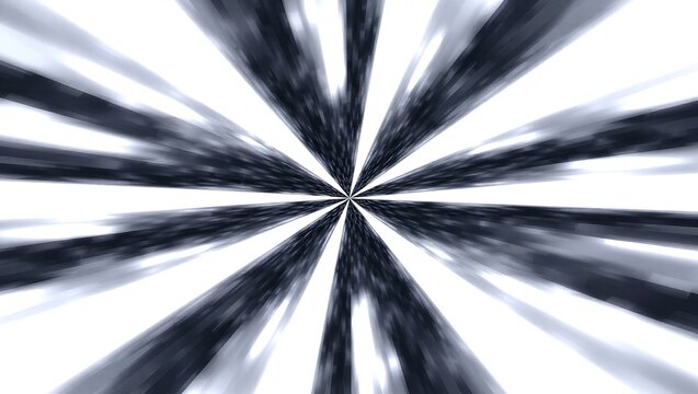 Abstract radial blur effect with dark and light stripes converging to a central point.