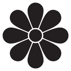 Obraz premium Flower icon isolated on white background flower vector illustration flower symbol, sign, logo, emblem, design