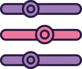 Obraz premium Modern slider bar interface element for user control and adjustment