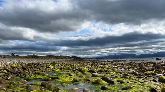 Time Lapse of Cardigan Bay, Criccieth Castle, Beach and Snowdonia Park Mountains