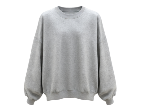 Light gray, oversized sweatshirt