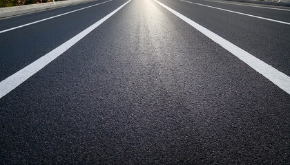 asphalt road with white line marking transportation infrastructure and surface texture