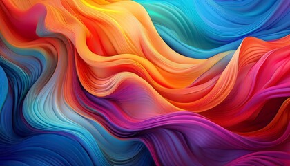 abstract color gradient with flowing fabric textures and vibrant hues
