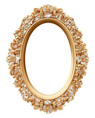Ornate gold oval frame (1)