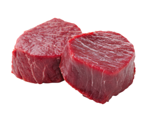 Two raw beef steaks, close-up (3)