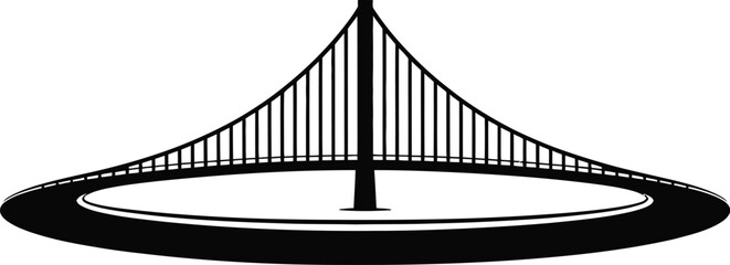 bridge curve swoosh vector illustration 
