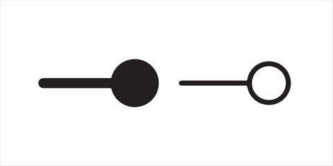 Toggle switch illustration showing on off positions, perfect for illustrating options or states of mind in your next project or presentation