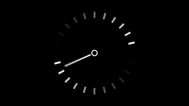speedometer isolated on black background