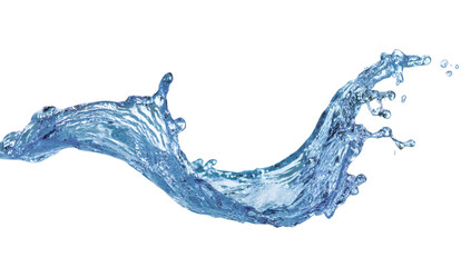 Dynamic water splash, flowing gracefully