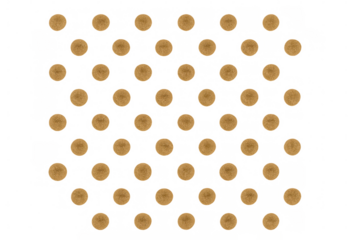 Dog food kibble pellets creating grid pattern, pet dry food for animal health and nutrition, transparent background