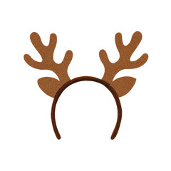 Reindeer headband with brown antlers