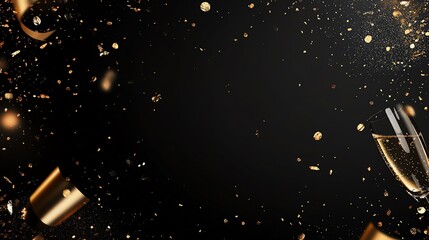 Golden New Year's Eve Celebration