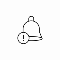 notification alert bell icon sign vector