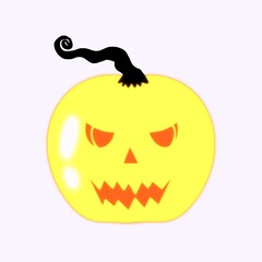 Glowing yellow Halloween pumpkin illustration
Glowing yellow pumpkin with spooky face, perfect for Halloween cards, posters, and seasonal decorations.