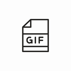 animated gif document icon sign vector