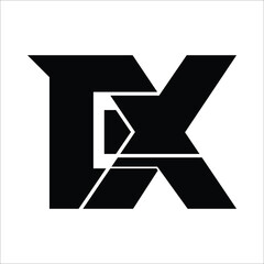   EX , logo EX ,Letter On luxury Logo