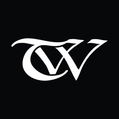   TW letter background vector design, TW logo design.