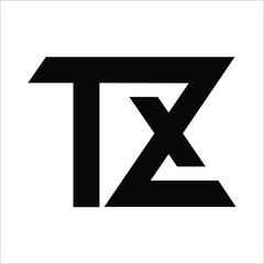   TZ , logo TZ ,Letter On luxury Logo
