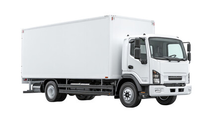White box truck, front view (2)