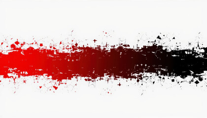 Fototapeta premium Abstract red and black grunge texture, horizontal paint splash, artistic background