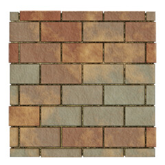 brick wall background 3D rendering