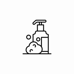 hand soap dispenser icon sign vector