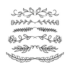 Floral Frame and Divider Vector Collection