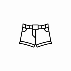 short pants shorts icon sign vector