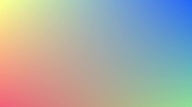 Abstract gradient animation with four points shifting colors randomly, creating vibrant motion background.