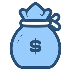money bag with dollar symbol icon
