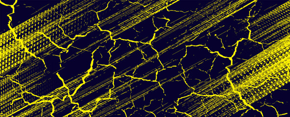 yelow black brush Car sticker wrap pattern banner abstract sporty lines black orange color combination grunge brush modern pattern racing motorsport vector design. modern