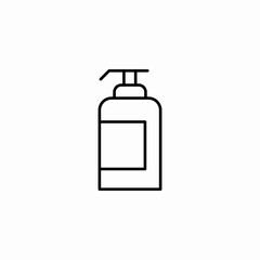 lotion pump bottle icon sign vector