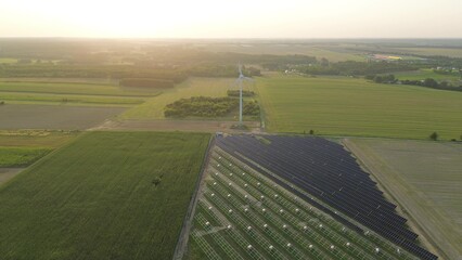 Clean energy infrastructure in a natural setting
