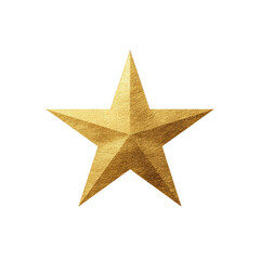 Obraz premium Golden five-pointed star graphic