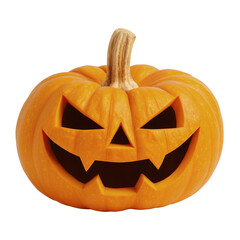 halloween pumpkin isolated on white