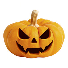 halloween pumpkin isolated on white