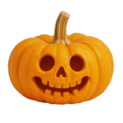 halloween pumpkin isolated on white