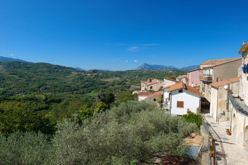 View of the landscape around Chianche, a small village in Campania, Italy.