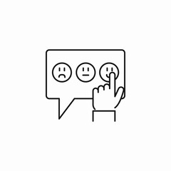 customer review satisfaction icon sign vector