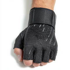 close-up wrist brace support under glove for rsi prevention